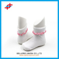 Baby-Spitze schlichte weiße Socken Bündchen Soft-Touch-Socken